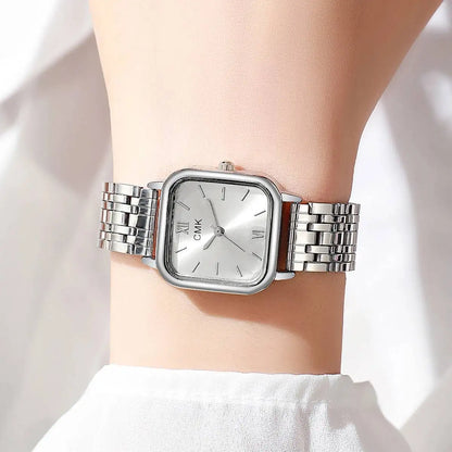 Fashion Women Watches Casual Square Dial Quartz Wristwatches Reloj Mujer Girls Clock Gift（Without Box）