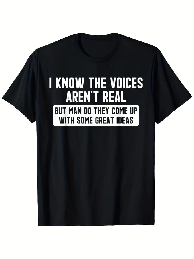 Men's Voices Slogan T-Shirt — product image