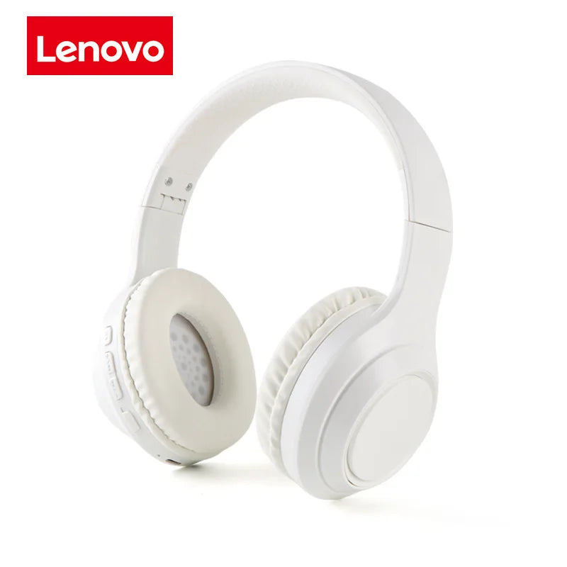 Lenovo Original Bluetooth 5.3 Earphones Over-ear Foldable Computer Wireless Headphones Gaming Headset 360° Stereo Sound Headset