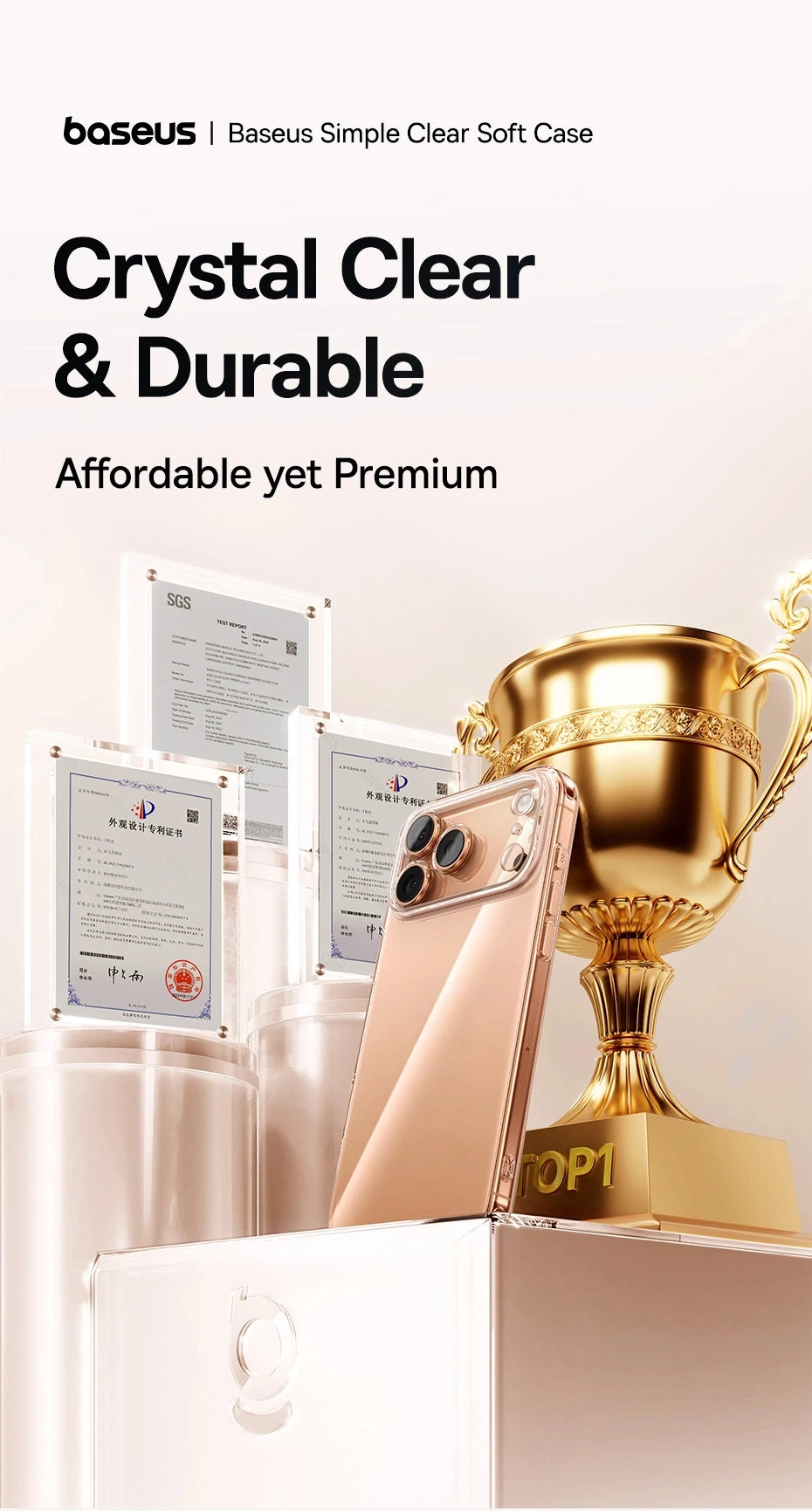Baseus Clear Case For iPhone 17 Pro Max Soft TPU Case For iPhone 17 Air Anti-drop Ultra Thin Cover For iPhone 16 15 Pro Max Case