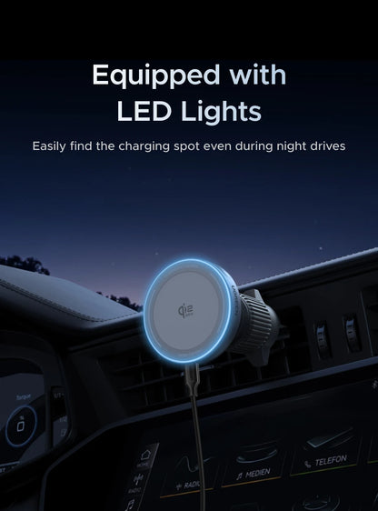 UGREEN Qi2.2 25W 15W Magnetic Car Phone Holder Wireless Charger Stand For iPhone 17 16 Pro Max Charging for Magsafe Car Charger