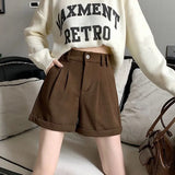High-Waisted Tailored Shorts