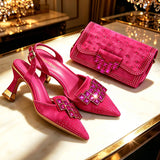 Rhinestone Heels & Matching Bag Set — view 8