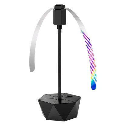 USB Rechargeable Fly Repellent Fan Portable Multi-Functional Insect Repellent Fan Safe Soundless Fly Fans for Food Outdoor