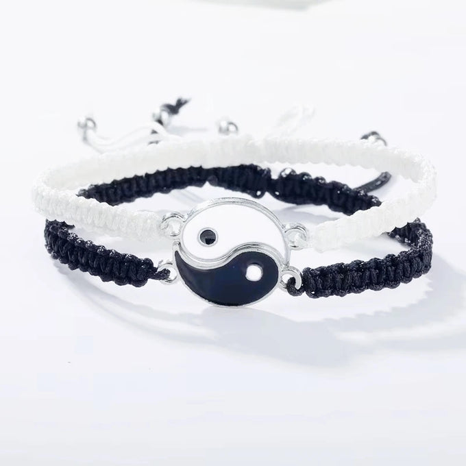 Yin-Yang Adjustable Couple Bracelet Set — product image