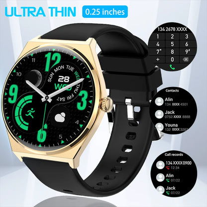 DAORKOW New Ultra thin Wireless Call SmartWatch Women Watches Men Sports Fitness Tracker Heart Rate Smartwatches For Android IOS