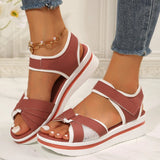 Open-Toe Platform Wedge Sandals — view 7