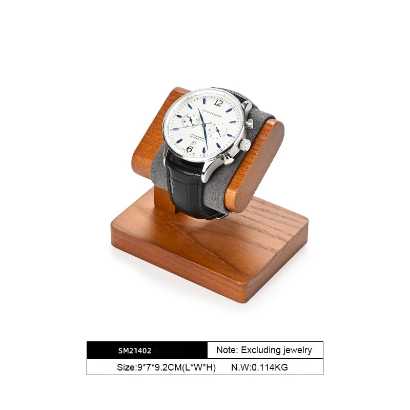 MISHITU T-shaped Watch Stand Wooden Jewelry Watch Display Stand Watch Storage Holder Bracelet Jewelry Display Watch Storage Rack