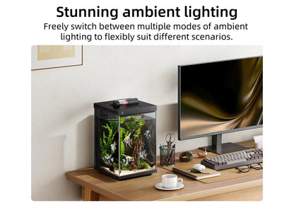 Xiaomi Mijia Smart Desktop Aquarium 10L Smart Fish Tank  App Control Feeding Pro Filtration Mi Home Compatible No Assembly