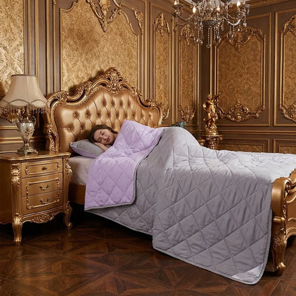 Soft Breathable Thin Ice Silk Blanket, Cool Comfort Bedding for Summer, Great Choice for Warm Bedrooms and Resting Time