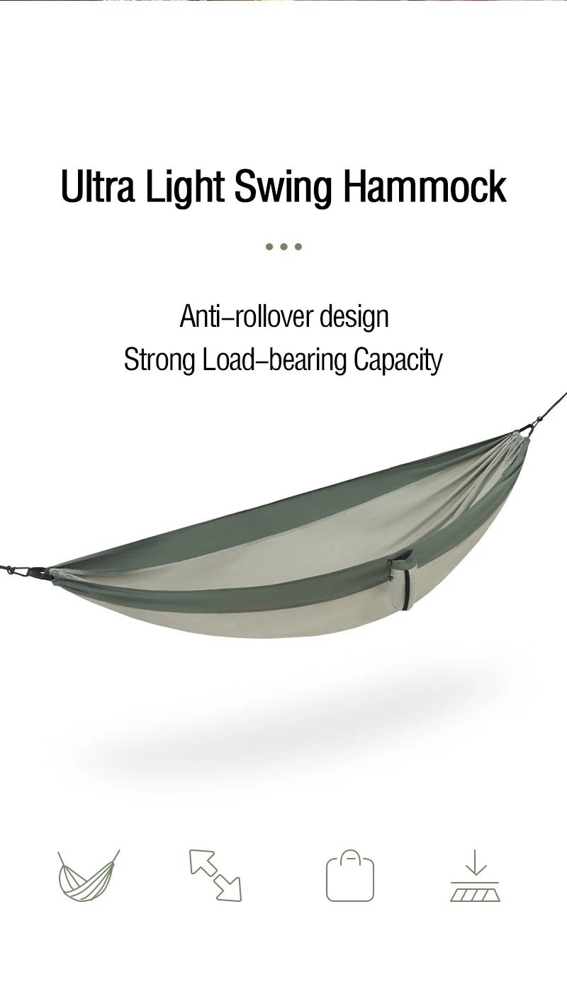 Naturehike Hammock Ultralight 2 Person Hammock Tear Resistance Hanging Bed Portable Hunting Hammock Sleeping Swing Hammock