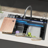 Waterfall Kitchen Sink & Faucet Set — view 5