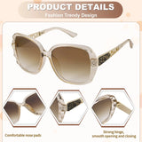 Bocaoying Oversized Sunglasses — 4 Pairs — view 2
