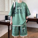 Men's Letter-Print T-Shirt & Shorts Set — view 8