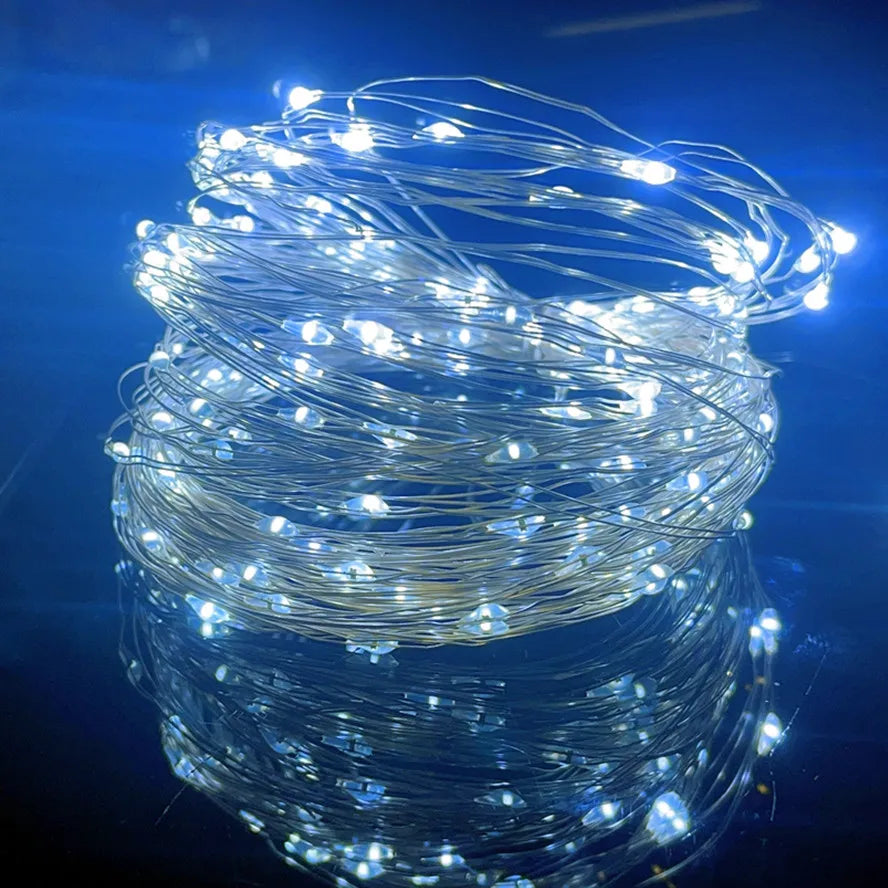 USB Silver-Wire Fairy Lights — view 7