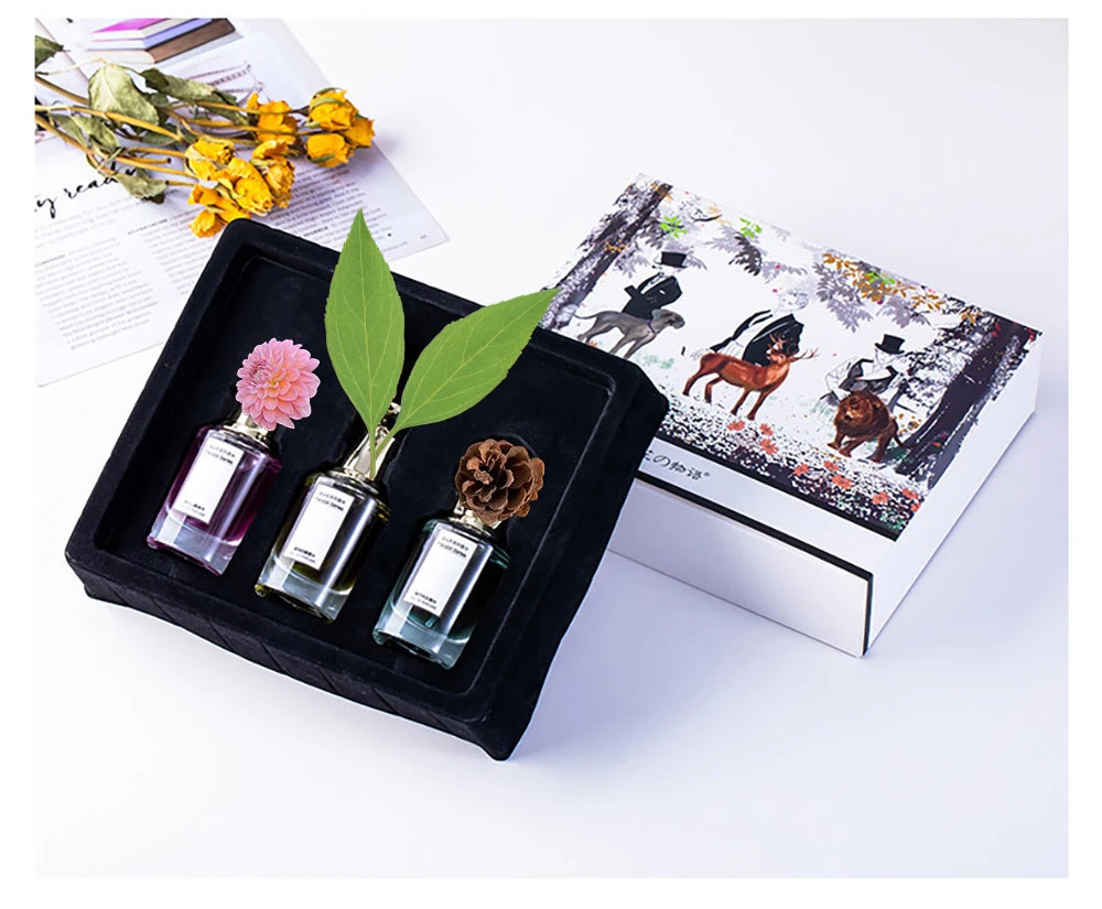 Luxury Brand Women Perfumes And Colognes Men 75ml Eau De Parfum Femme Lasting Fragrance Plant Floral Scent Spray Gift Box 3Piece