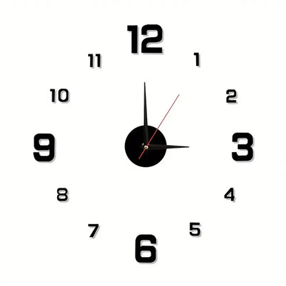 Simple LED wall clock with night light function, silent, modern decorative digital wall clock, DIY 3D digital wall clock