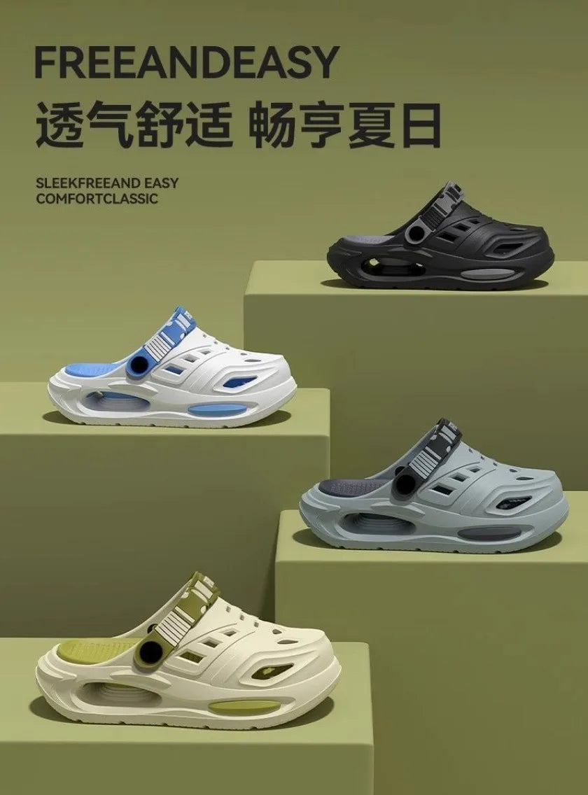 Bow foot supported EVA sports sandals suitable for men's summer indoor 2026 new cool slippers suitable for men's home decoration