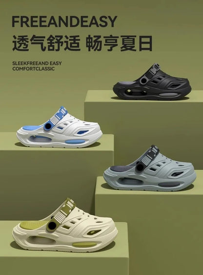Bow foot supported EVA sports sandals suitable for men's summer indoor 2026 new cool slippers suitable for men's home decoration