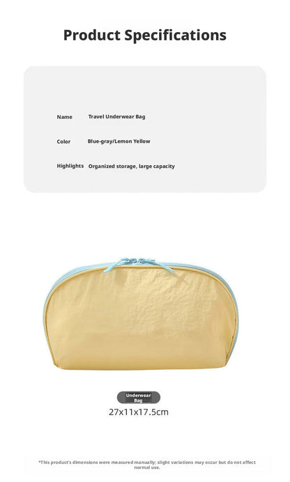 Underwear Storage Bag, Travel Portable Panty And Sock Storage Bag, Three-in-one Travel Set  Waterproof Storage Bag For Underwear