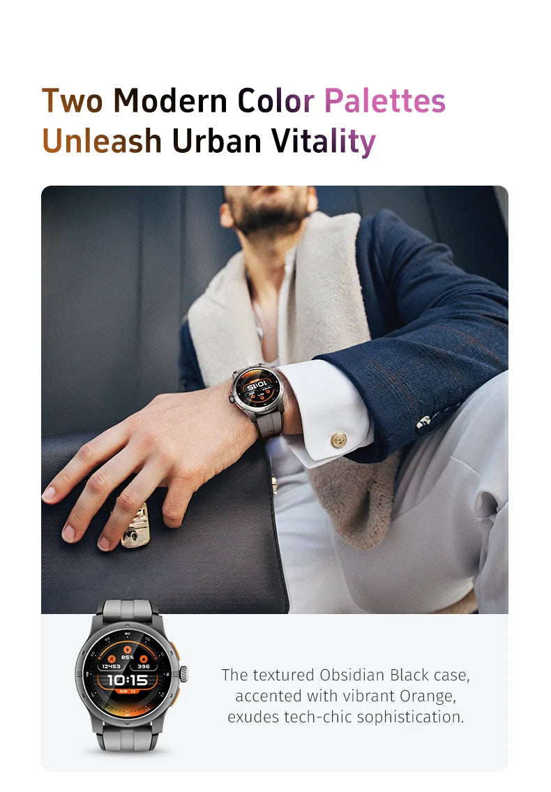 GTR5 Smart Watches AMOLED Bluetooth Call 1.43 inch Large Screen Men Sports Fitness Tracker Heart Rate Health Monitor Smartwatch