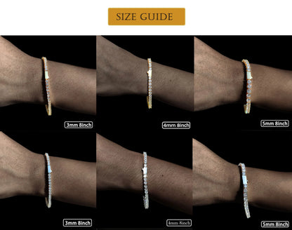 3mm 4mm 5mm 1 Row Tennis Chain Bling Zircon Copper Material Necklace Hip Hop Man and Women Iced Out Jewelry Free Engrave Name