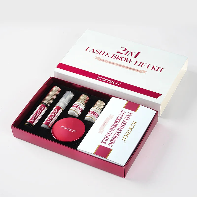 Dropshipping 2IN1  Eyelash Lifting Kit Fast Perming LASH & BROW Liftng Kit  Lasting 6-8 Weeks Mascara  Enhancer Makeup Tools