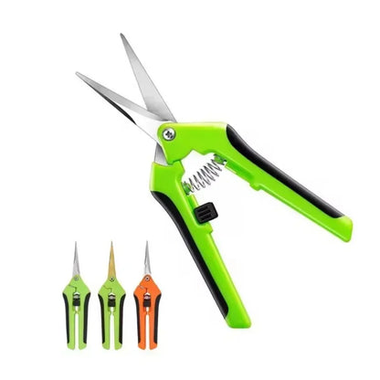 Stainless Steel Pruning Shears Handheld Garden Scissors Practical Trimming Tool for Branches Flowers and Household Plant Care