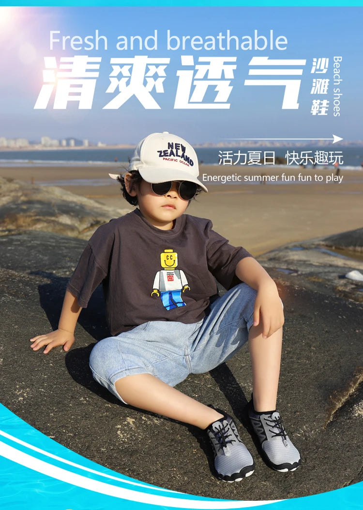 Outdoor Barefoot Sneakers Aqua shoes Men's and Women's Children's Quick-drying Swimming Beach Shoes Water Shoes Suitable Water S