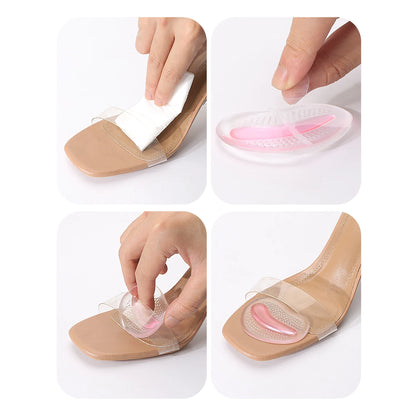 Thickened Half A yard Pad High Heels Insole Forefoot Pad Silicone Forefoot Pad Ladies Sandal Anti-skid Pad Anti-pain