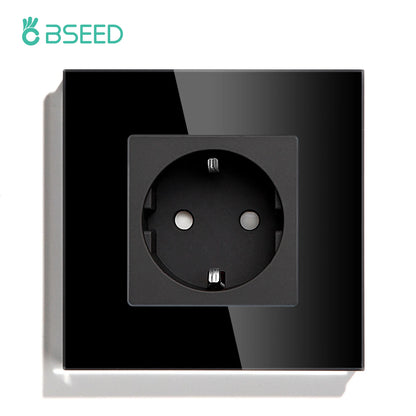 BSEED Wifi Light Switches Smart Wall Switch 1/2/3Gang 1/2/3/4Way Touch Sensor Switch With Normal Socket Support Tuya Smart Life