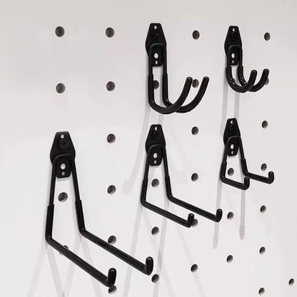 Heavy Duty Metal Hook Garage Organizer Steel Wall Mount Anti-slip Bicycle Hanger Hooks Ladders Bulky Items Storage Garden Tool