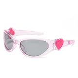 Retro Oval Cat-Eye Sunglasses — view 5