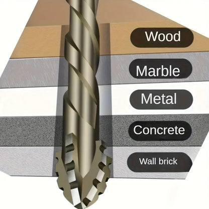 Upgraded four-edged sawtooth drill bit for tile drilling and concrete special electric drill ultra-high hardness drill bit