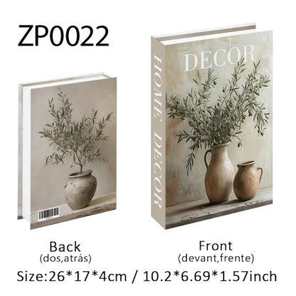 Open Luxury Fake Book Storage Box Home Decor Fashion Paris Decorative Books Interior Decoration Coffee Table Bedroom Ornaments