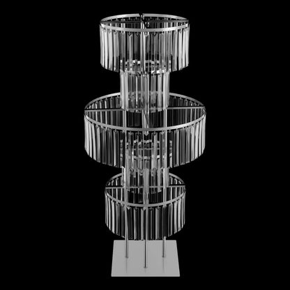 5 Tiers Wedding Centerpieces Flower Stand, 110cm Acrylic Crystal Flower Vase Rack Floor Table Decor Display Holder, Gold/Silver