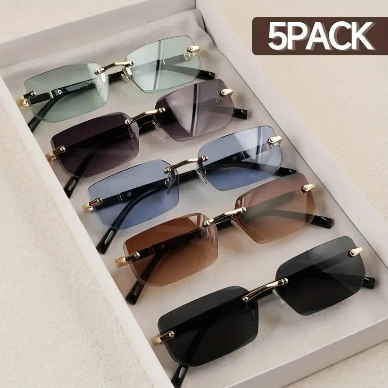 Rimless Fashion Sunglasses Set — view 1