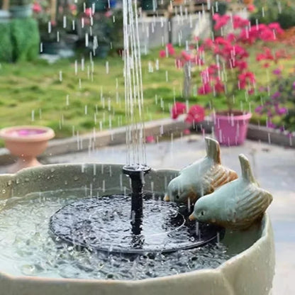Circular Solar Fountain Pump Outdoor Swimming Pool Mini Floating Fountain Garden Courtyard Water Landscape Decoration Fountain