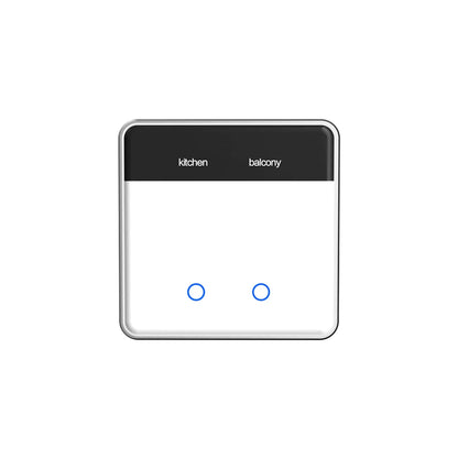 Zemismart DIY Name Switch EU Type Zigbee Smart Display Screen Touch Light Switch Works with Tuya Alexa Google Home Voice Control
