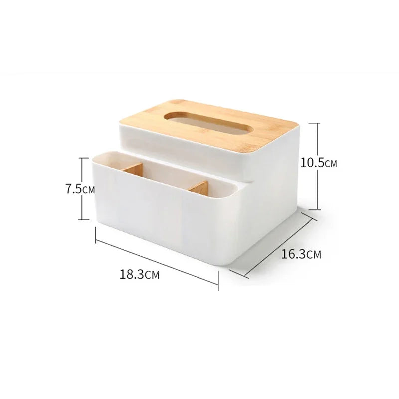 Multi-Function Remote Control Organizer Box for TV Air Conditioner Kitchen Desktop Storage Holder with Compartment
