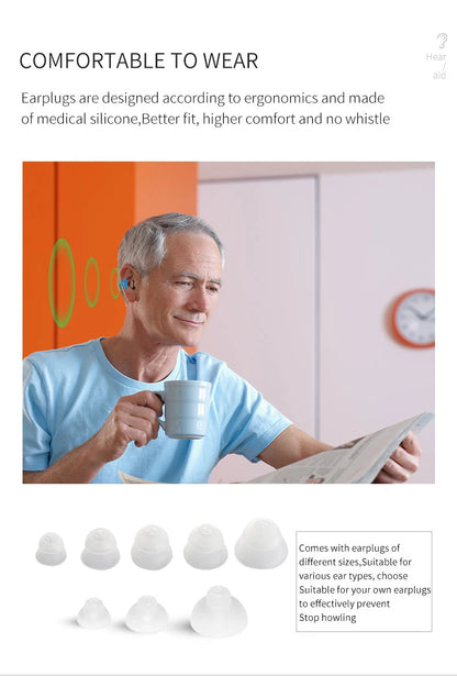 Sound Amplifier Invisible Hearing Aid A Mini And Portable Hearing Aid CIC in Deafness Machine For The Elderly Xmas Gift Christma