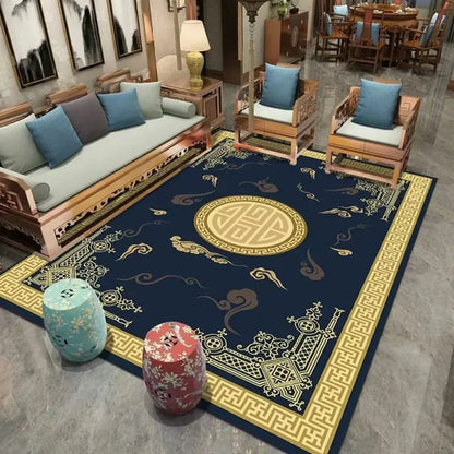 Nordic Light Luxury Carpet Living Room Sofa Bedroom Rugs Modern Office Simple Style Large Nonslip Washable Floor Mats Home Decor