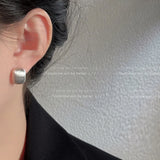 Brushed Geometric Earrings — view 5