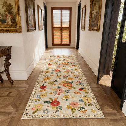 Area Rug 8x10  Large rug Boho Design, Non-Shedding & Easy to Clean, Ideal for Living Room rugs Low Pile Machine Washable rugs
