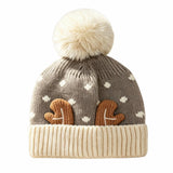 Kids' Reindeer & Snowflake Knit Hat — view 10