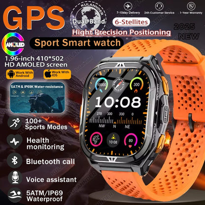 New For XIAOMI Sport Wristband Built-in GPS&Compass BT Call Smartwatch Altimeter Health Monitoring 3ATM Waterproof Swim Watches
