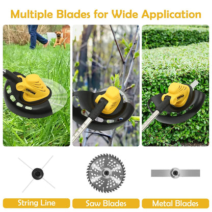 collapsible Electric Brushless Motor Cordless Cutter Household Weeder Rechargeable For Garden Lawn Trimming for dewalt 20v