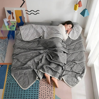 Multi-size Cooling Thin Quilt – Breathable Lightweight Ice Silk Quilt, Ultra Soft Thin Quilt for Hot Weather & Airy Bedrooms, Summer Essential.