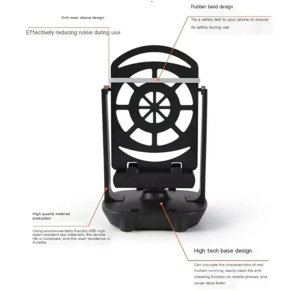 Mobile Phone Pedometer Swing Automatic Walking Machine Desk Swing Shaker Stand Holder Brush Agitator Counter For IPhone Xiaomi