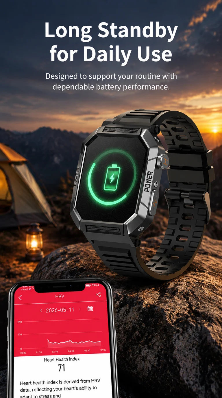 2026 New 2.02" Smart Watch Professional ECG & PPG Health Monitor Bluetooth Call GPS Track Recorder IP68 Waterproof for Men Women